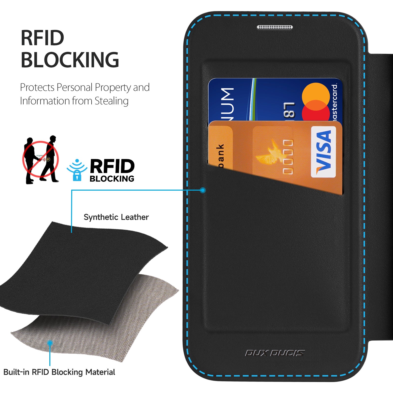 DUX DUCIS Skin X Pro for Samsung Galaxy A15 4G / A15 5G Leather Case Card Slots Flip Phone Cover DUX DUCIS Skin X Pro for Samsung Galaxy A15 4G / A15 5G Leather Case Card Slots Flip Phone Cover